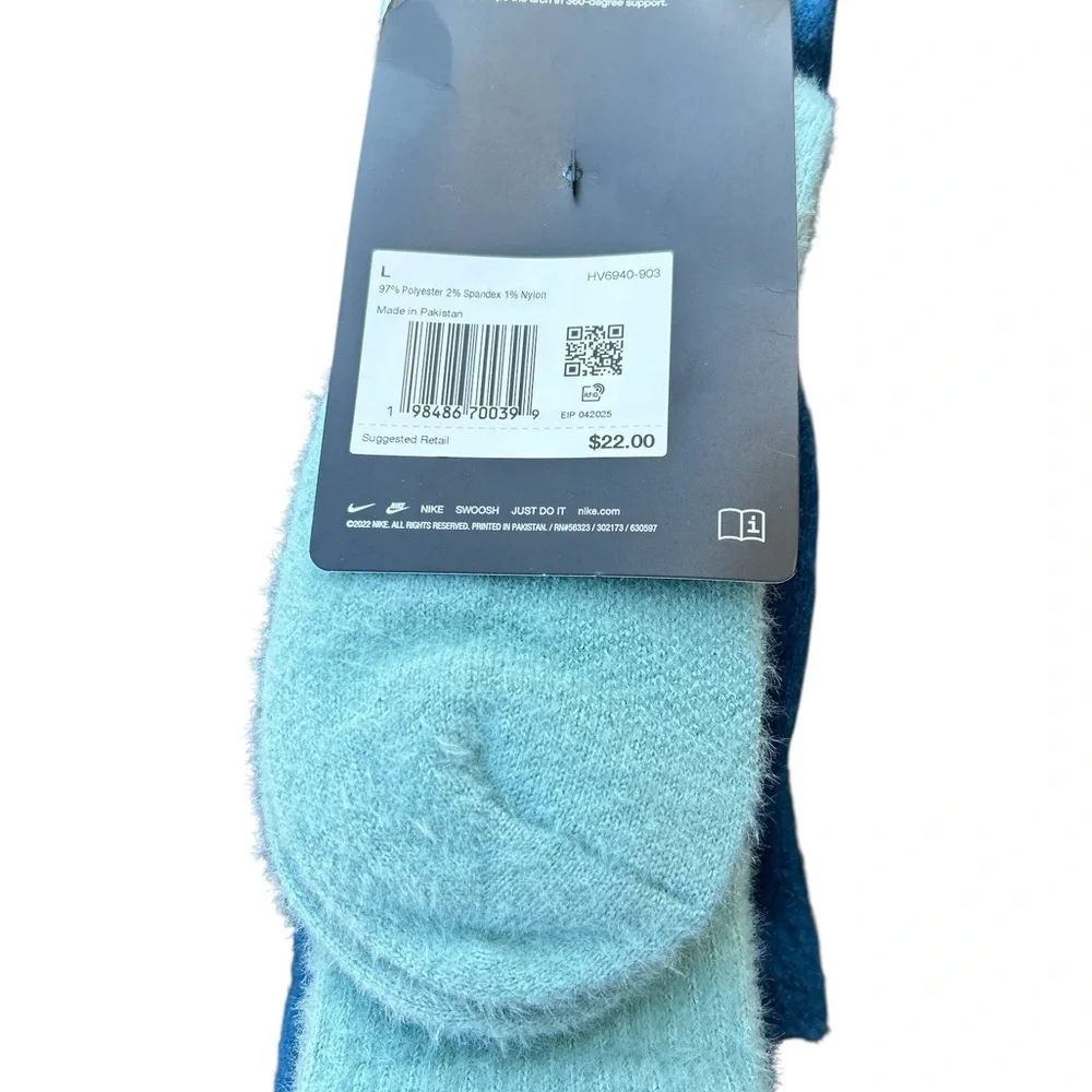 Nike Blue Everyday Dri-FIT Crew Socks - Light Blue Pair